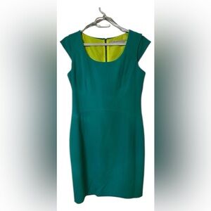 Marc New York teal dress full length sipped on the back size 8​